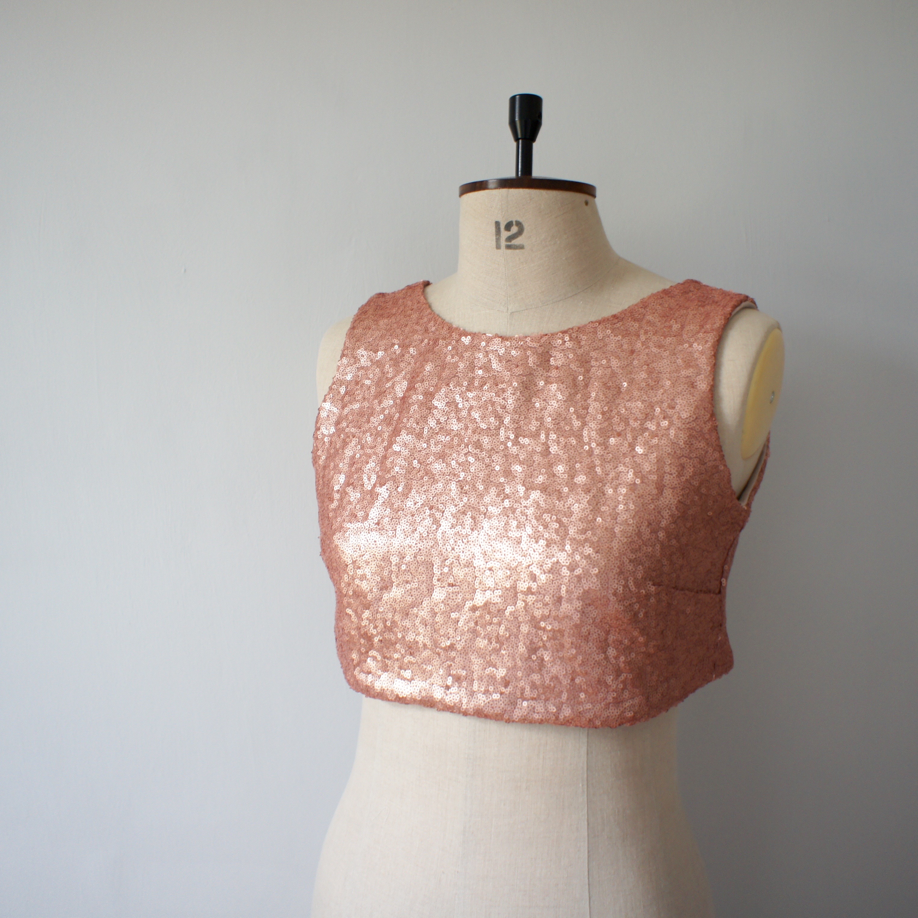 rose gold sequin top uk